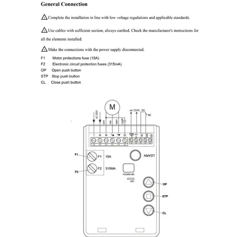 B27B Garage Roller Shutter Central Motor Control Panel, For Tubular Design- AC 220V Rolling Door Motor Controller Unit