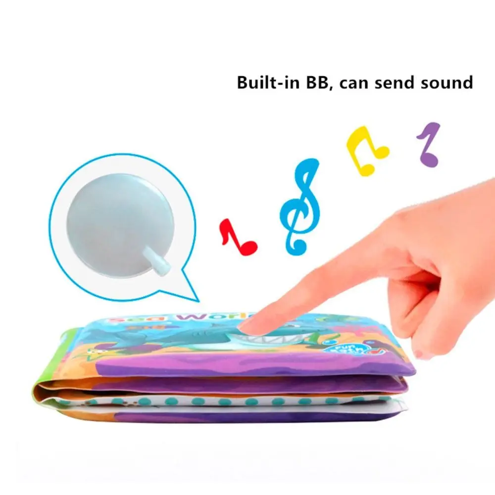 EVA Bath Book Visual 4-6 Years Old 3D Cloth Book Early Educational Toys Auditory Training Floating Cognize Book Toddlers