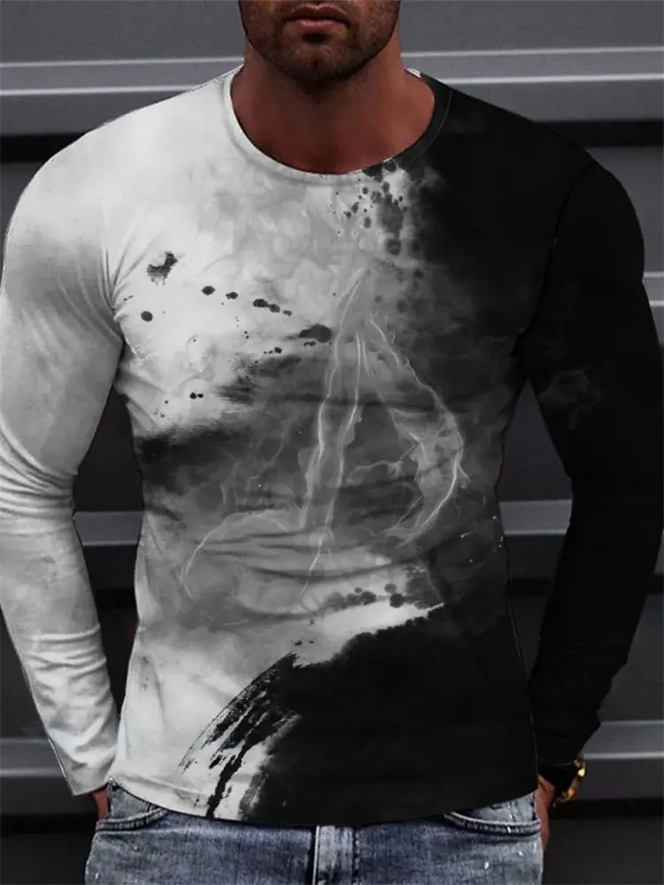 Men's Patriotic Soldier Long Sleeve T-Shirt American Flag Graphic Tee This We'll Defend Streetwear Casual Pullover Tops Gift