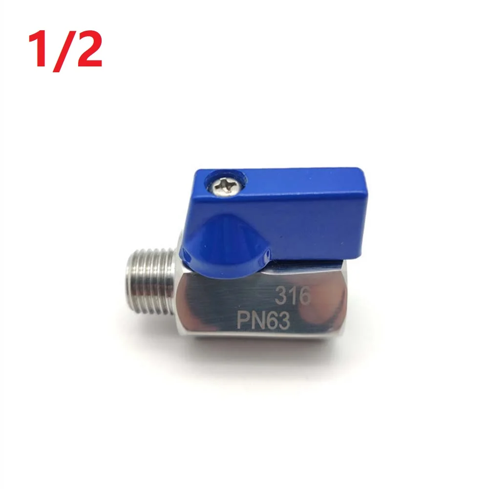 Compact Fixed Ball For mini Valve in 304 Stainless Steel for General Purpose Shut Off and Flow Adjustment Tasks