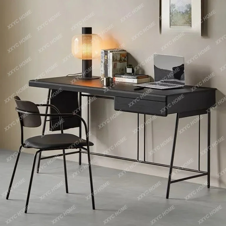 

A home modern study computer desk طاولات مكتبية Italian minimalist medieval style solid wood desk