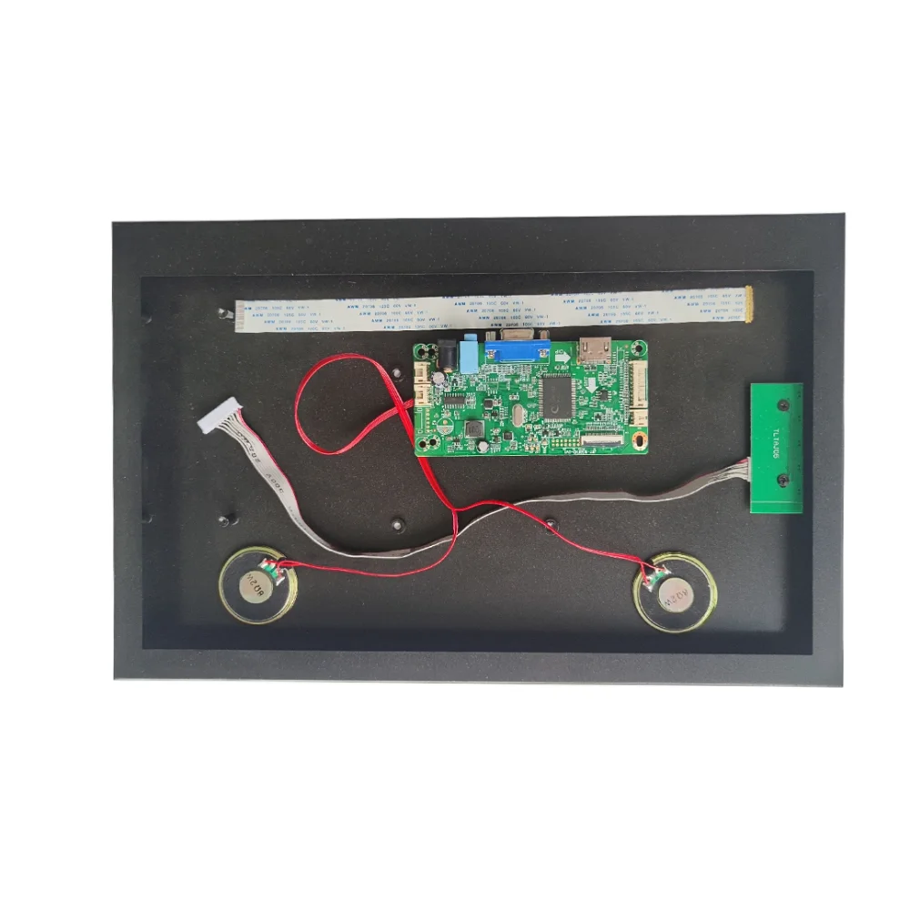 Carte contrôleur EDP + boîtier en alliage métallique, boîtier de couverture arrière, VGA, kit compatible HDMI pour écran panneau LP156WHB 1366x768, 15.6 pouces, bricolage