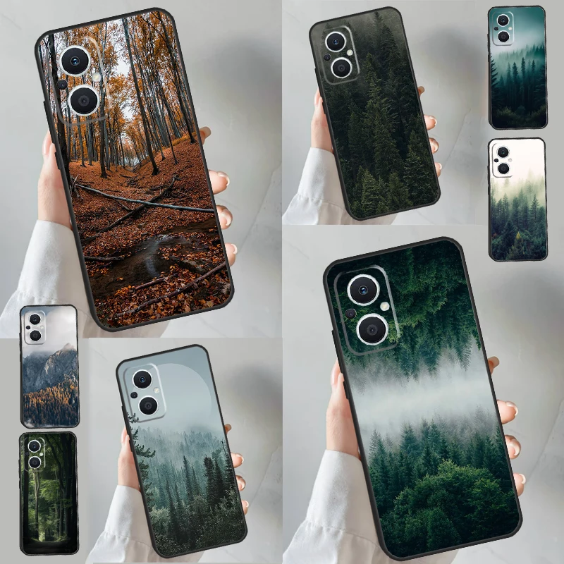 Beautiful Mountain Forest Nature Case For OPPO Reno 15 F 14 13 12 11 10 Pro 14F 13F 12F 11F 8T OPPO Find X8 X5 X6 X9 Pro Cover