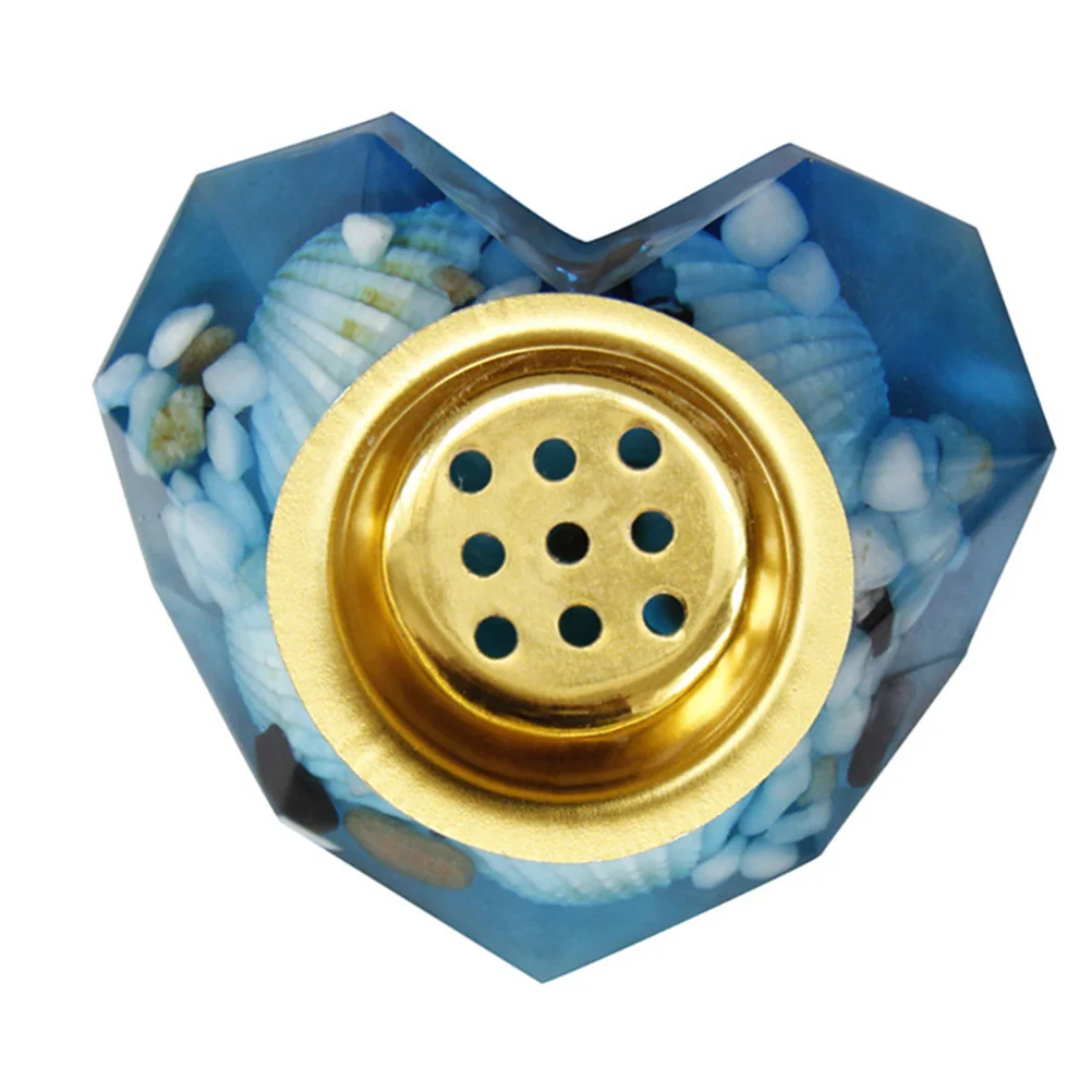

1Pcs Blue Resin Mediterranean Incense Burner Censer Home Decor Aroma Furnace Desktop Decoration Incense Burner