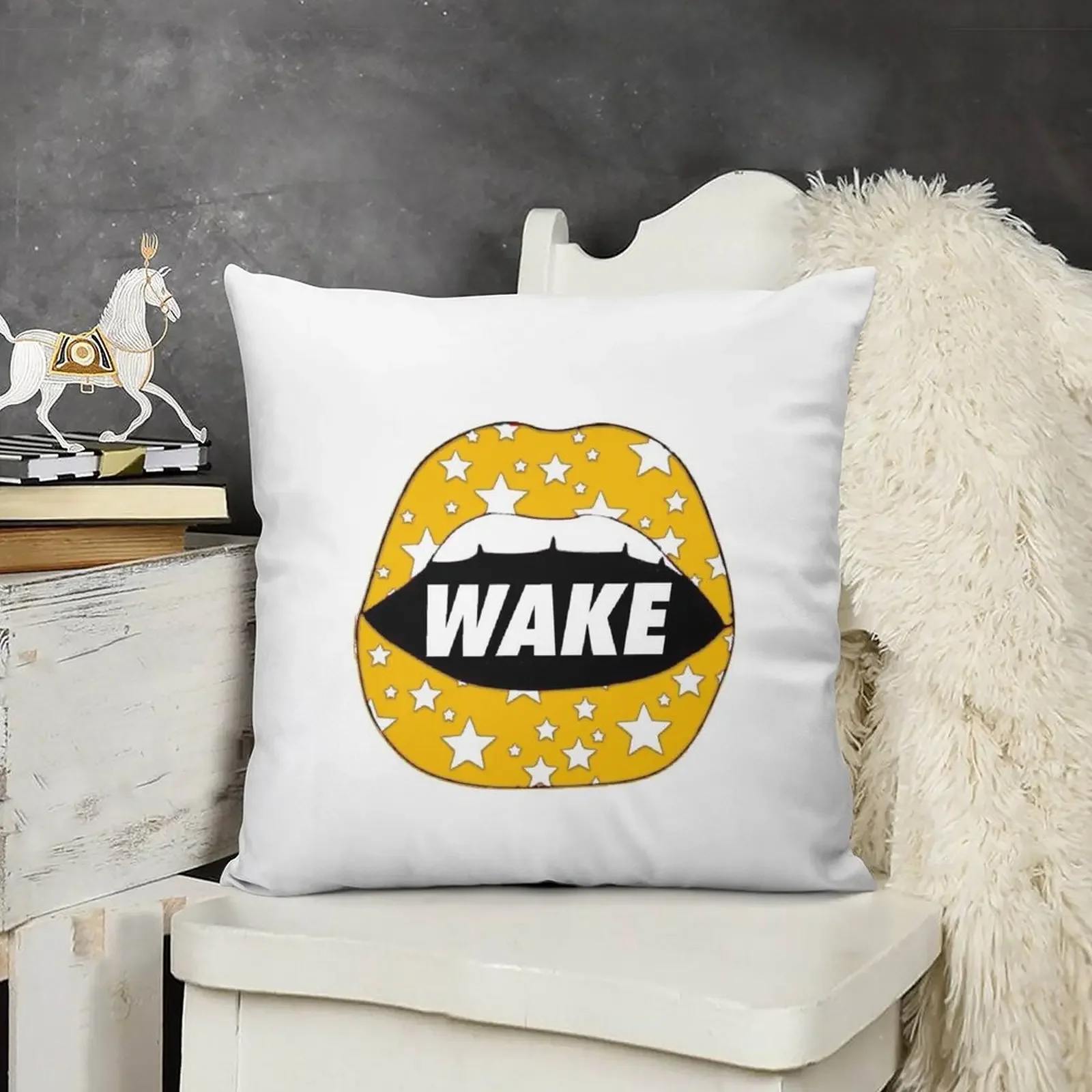 Wake forest lips Throw Pillow Throw Pillow Covers Decorative Sofa Cushion luxury home accessories Cushions Home Decor pillow