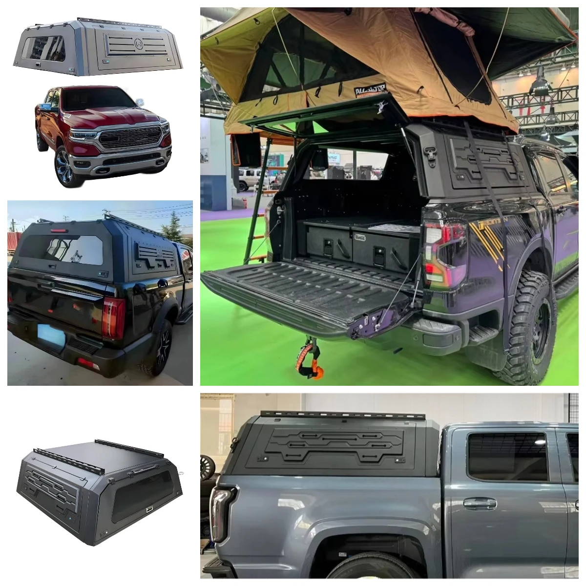 

Flying Wing Wholesale Price Manganese Steel Hardtop Canopy Truck Parts And Accessories For Ram 1500F150