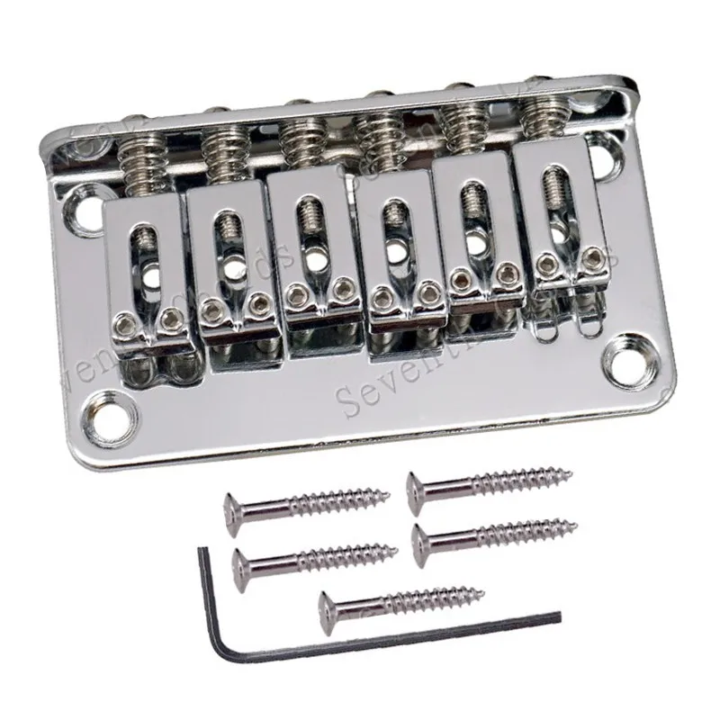 Ensemble de cordes pour guitare électrique, couleur argent doré, charge supérieure, pont rigide, accessoires pour instruments de musique