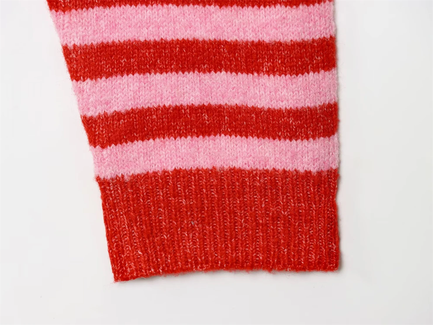 Dames casual mode gestreept oversized gebreid vest trui lente/herfst nieuwe collectie 2025