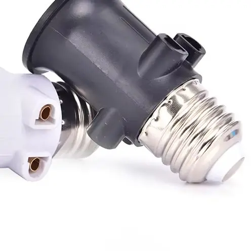 

PBT Fireproof E27 Bulb Adapter Lamp Holder Base Socket Conversion with EU Plug