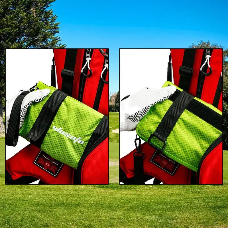 Sac de balle de golf multi-poches multifonctionnel, mini sac de rangement pliable, poudres pour tee-shirt de golf