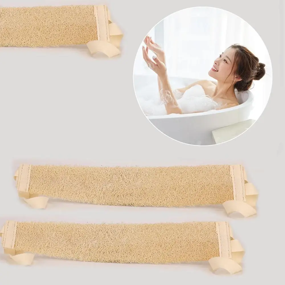 

Ramie Jute Bath Towel Shower Towel Back Body Exfoliating Belt Shower Scrubber For Body Cleaning Bathroom Shower Strap
