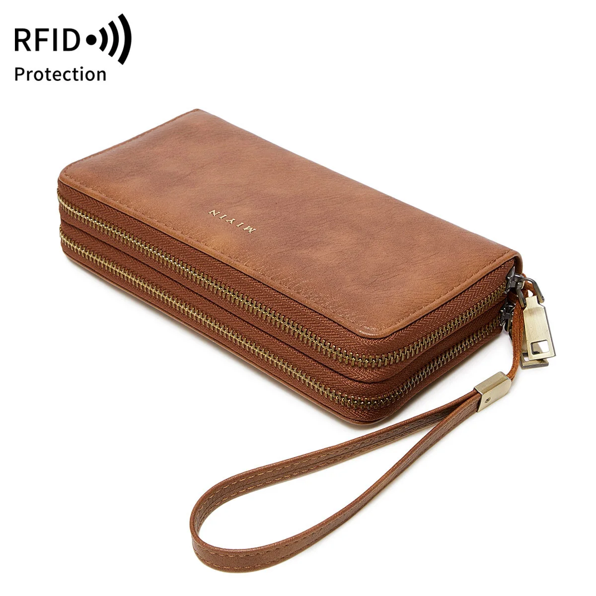 موضة المرأة محفظة طويلة بولي Leather جلد كبير السيدات الهاتف حقيبة المال محفظة نسائية للعملات المعدنية خمر سستة الإناث حقيبة صغيرة بطاقة الائتمان 2025