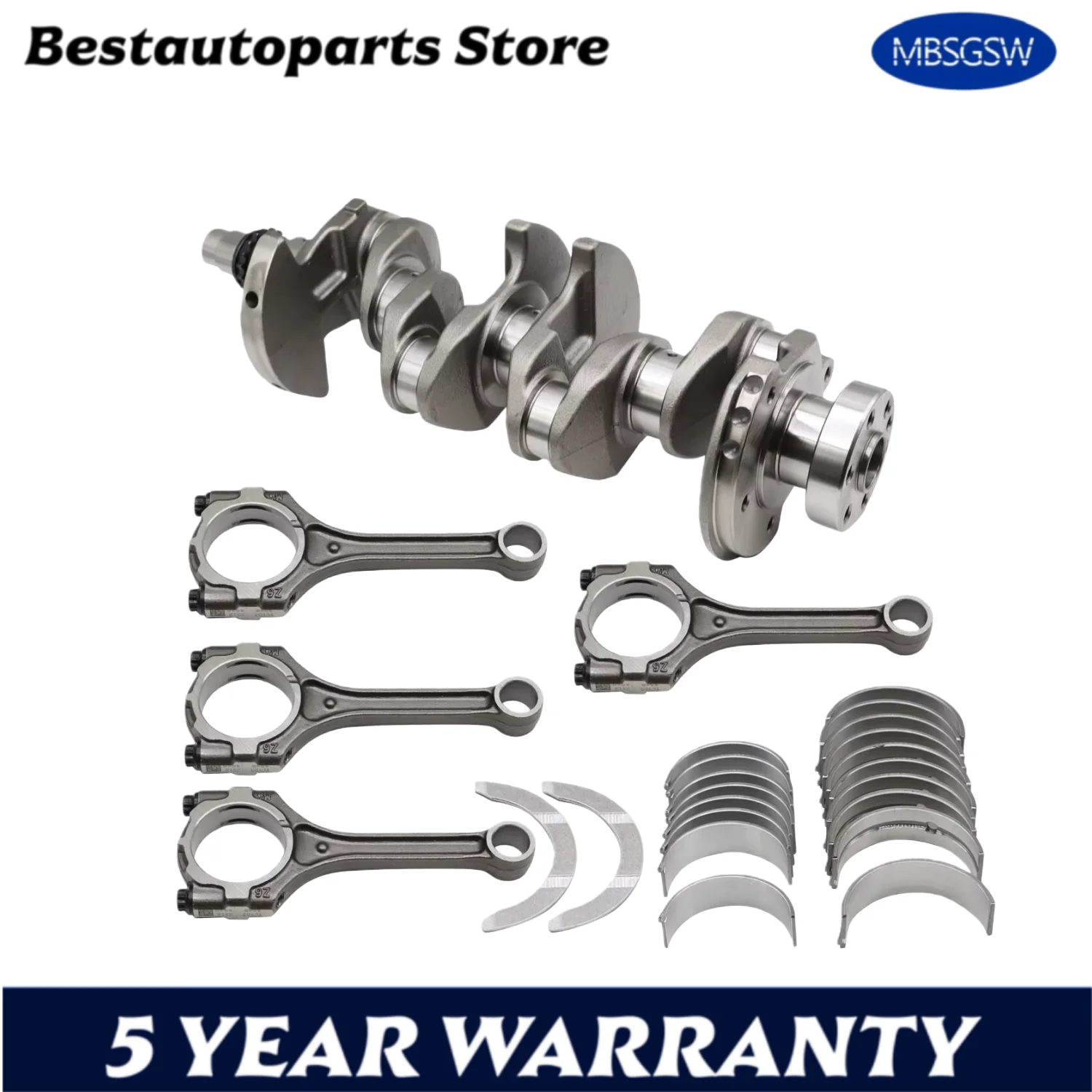 G4FD cigüeñal, biela y cojinete principal del cigüeñal y biela 23110-2B610 23510-2B010 para Hyundai Kia 2009-2020 1.6L