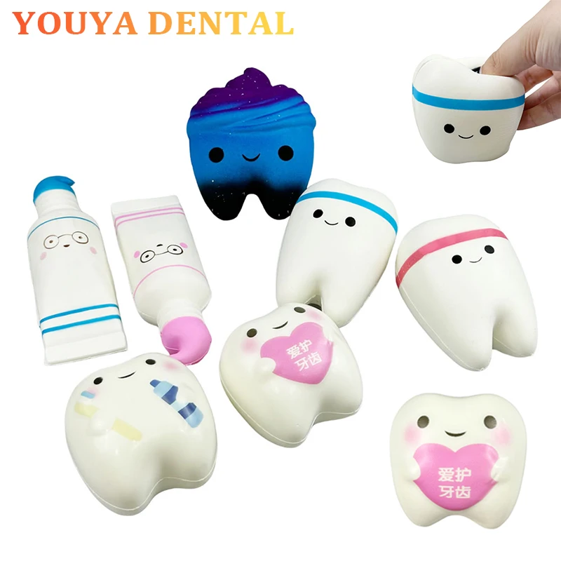 

1 шт., игрушки в форме зуба для детей, медленно растущие игрушки против давления для детей, милая игрушка в форме зуба, сжимающая игрушка, подарки для стоматолога