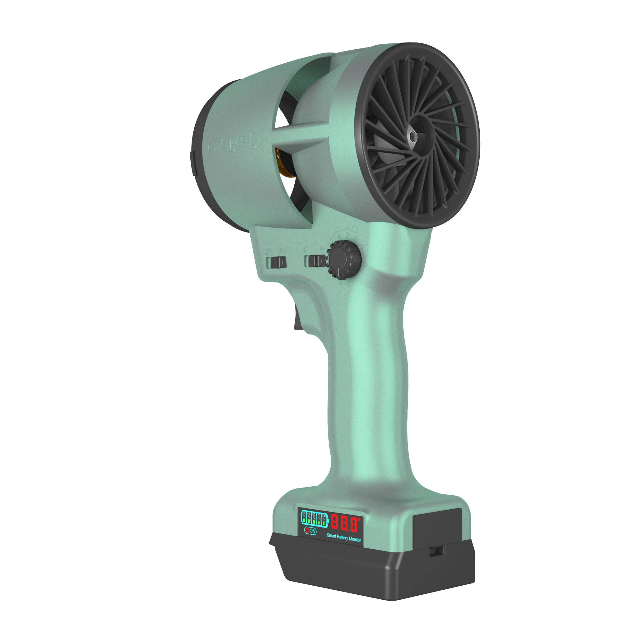 QX-MFLU Brushless Air Blower 64mm Turbo Fan 21V Battery High Power Strong Wind Violent Fan Adopting Model Airplane Ducted Fan