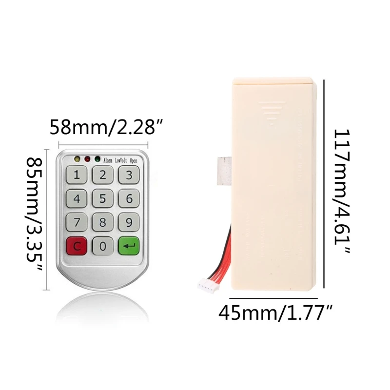 Password Lock Storage Cabinets Electronic Lock Drawer File Cabinet Electromagnetic Lock the Wardrobe Door Lock