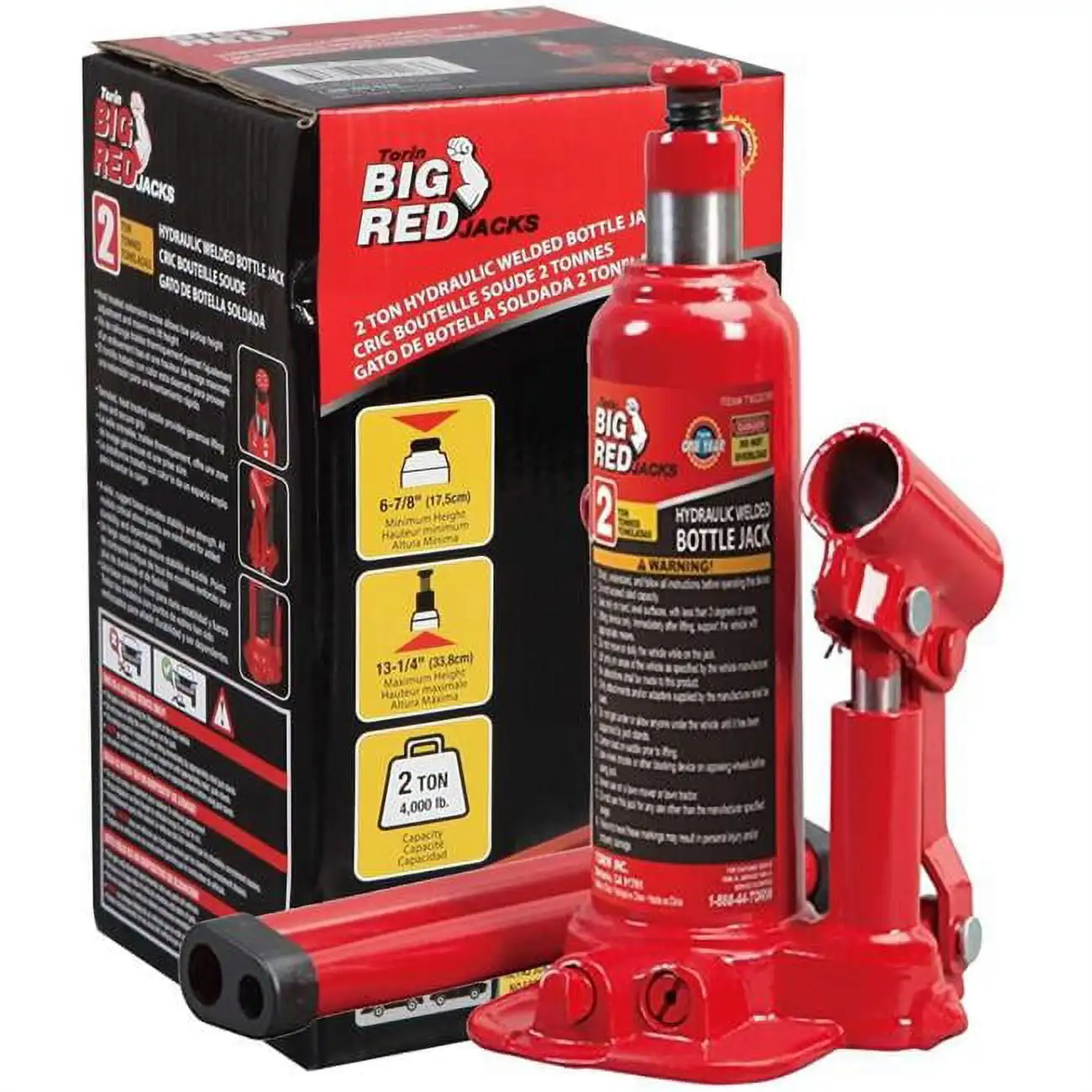 

20-Ton Welded Air & Hydraulic Bottle Jack