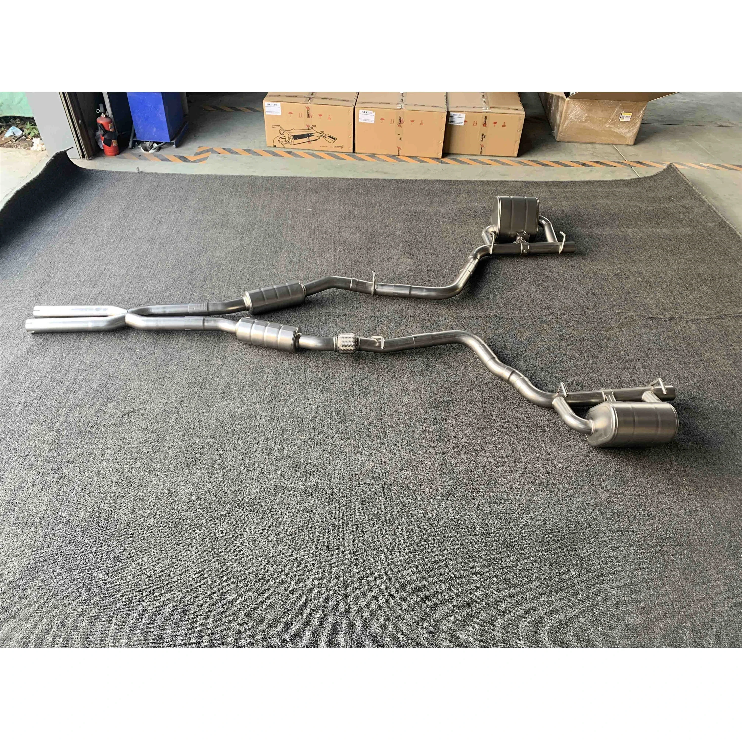 Exhaust system for Dodge RAM Challenger 5.7L/3.6L downpipe with catalytic cat back with valve control stainless steel material