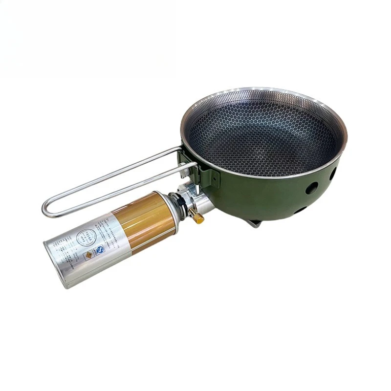 Portable Outdoor Cassette Stove Integrated Pot Integrated Stove Camping Travel Picnic Pot