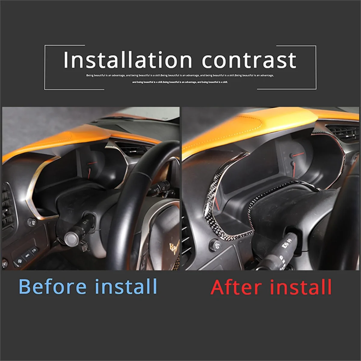 

Наклейка на отделку спидометра приборной панели C7 2014-2019, с самым высоким рейтингом