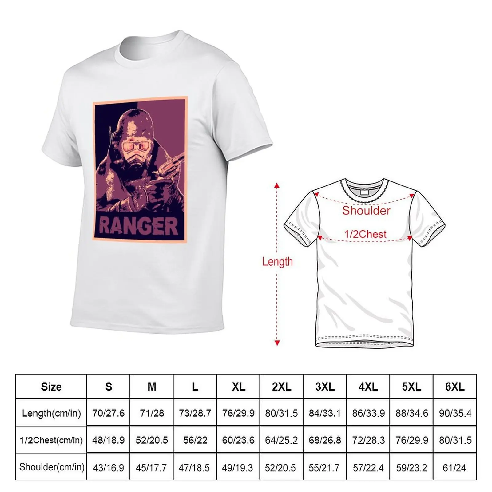 NCR Veteran Ranger T-Shirt t shirt man cotton t shirts for man graphic vintage T-Shirt - view 5