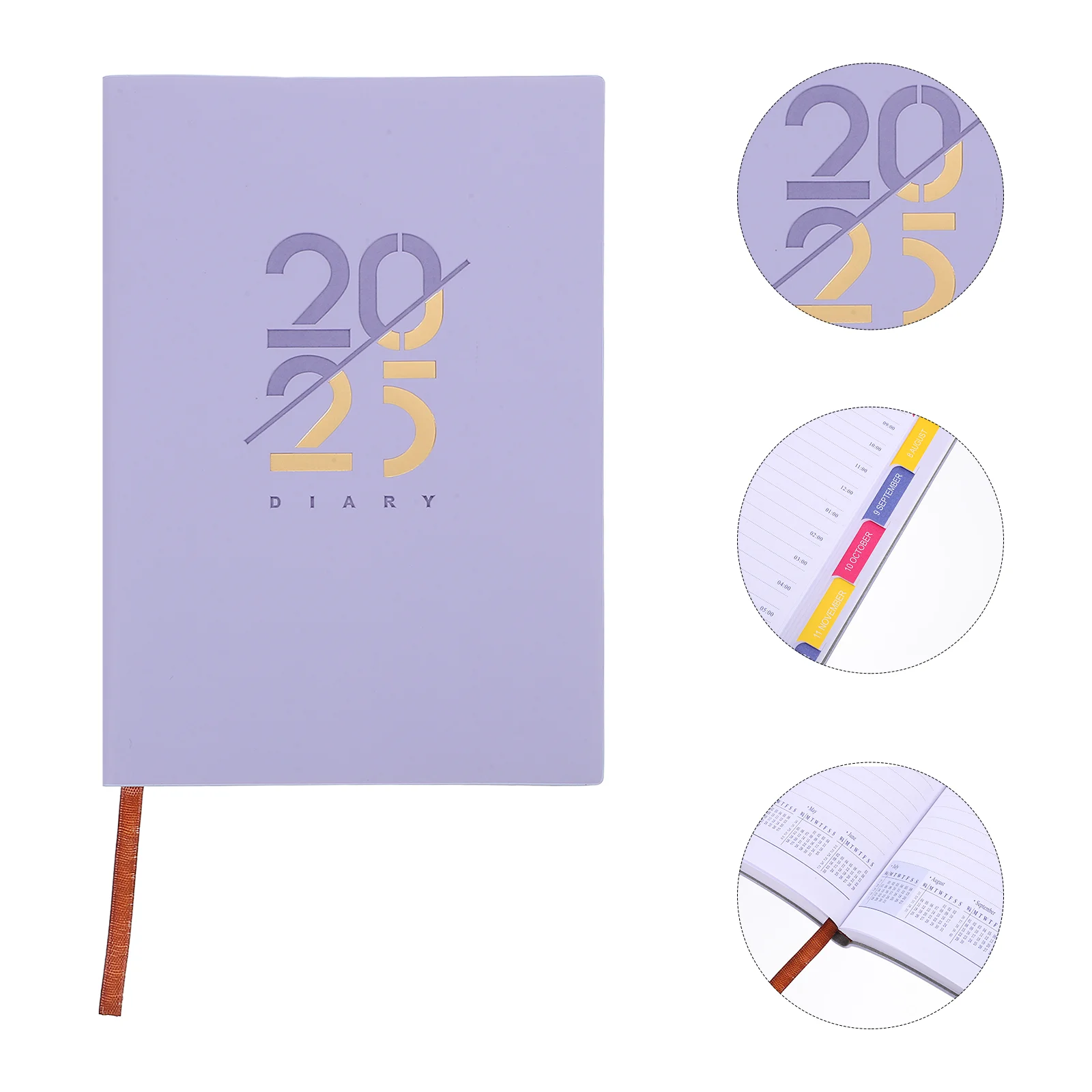 

The Notebook 2025 Schedule Planner Portable Organizer Calendar Writing Daily Purple Date Academic Journal Office Work