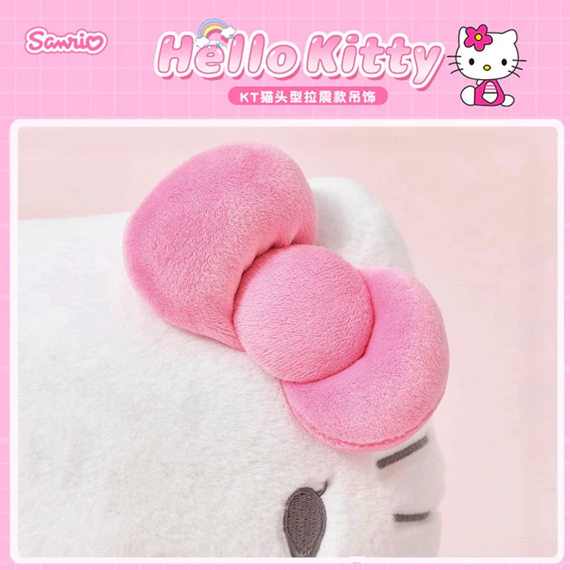 32CM Genuine Sanrio Hello Kitty Anime Stuffed Plush Toy Peluche Throw Pillow Kawaii Birthday Party Christmas Gift Doll For Girl