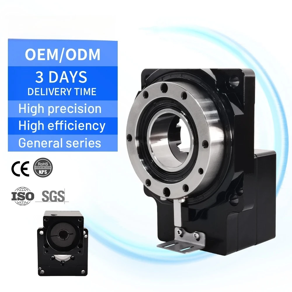 Hollow Shaft Rotary Table Rotary Gearbox Actuator Hollow Turntable Rotary Positioning Platform for Servo Stepper Motor