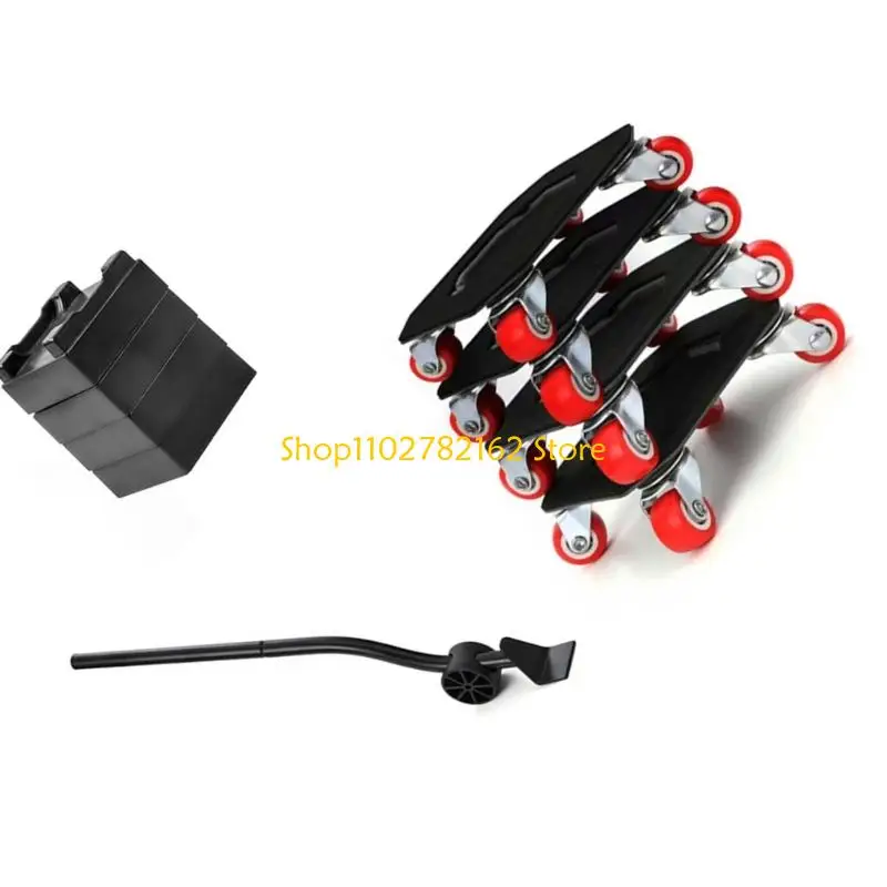 

547B Furniture Mover Multipurpose Heavy Duty Dollys with Auxiliary Lifter 360 Degree Rotating for Sofa Bed Relocation