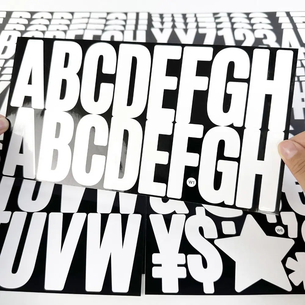 6 Sheets High Quality 2.5 Inch Mailbox Numbers Waterproof 100pcs Label Stickers DIY Home School Office Decor Sticker