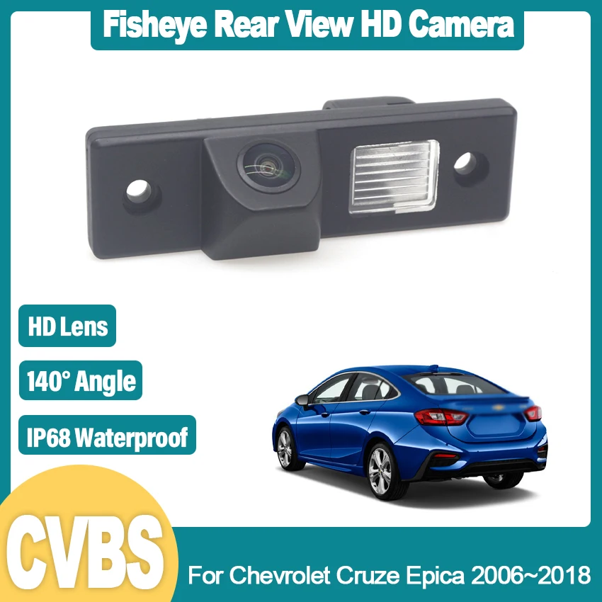 

HD CCD Fisheye Rear View Waterproof High quality RCA Camera For Chevrolet Cruze Epica 2006~2018 Car Reverse Parking Monitor