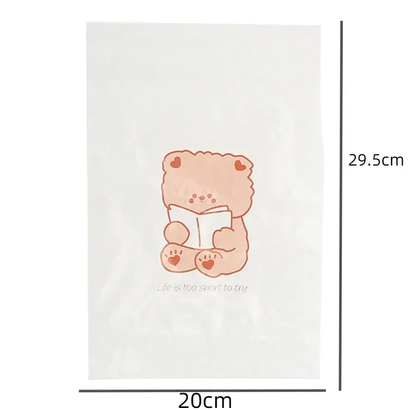 30 Stück 1 Packung Auto-Müllbeutel, Reinigungsbeutel, kann eingefügt werden, tragbar, transparente Beutel, Zuhause, Küche, Büro, Einwegbeutel, Cartoon-Muster – Detail 6