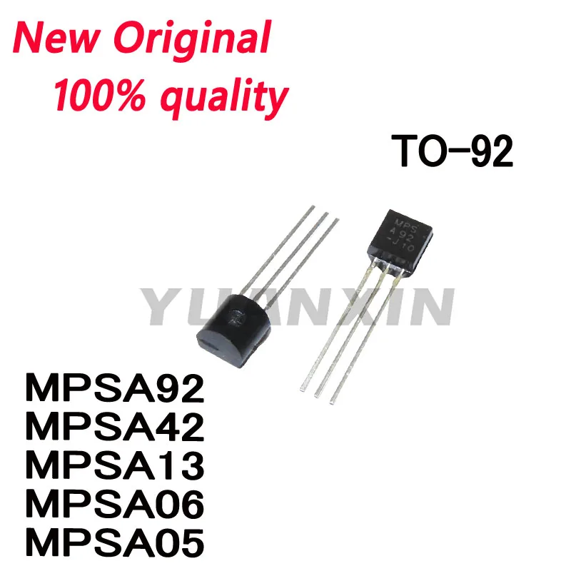 50~PCS New MPSA92 MPSA42 MPSA13 MPSA06 MPSA05 TO-92 NPN transistor In Stock