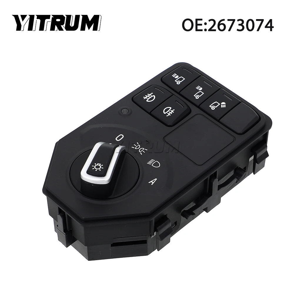 

YITRUM 2673074 Headlight Switch Control Switch Unit For SCANIA Truck R410 Euro6 24V 6Pins