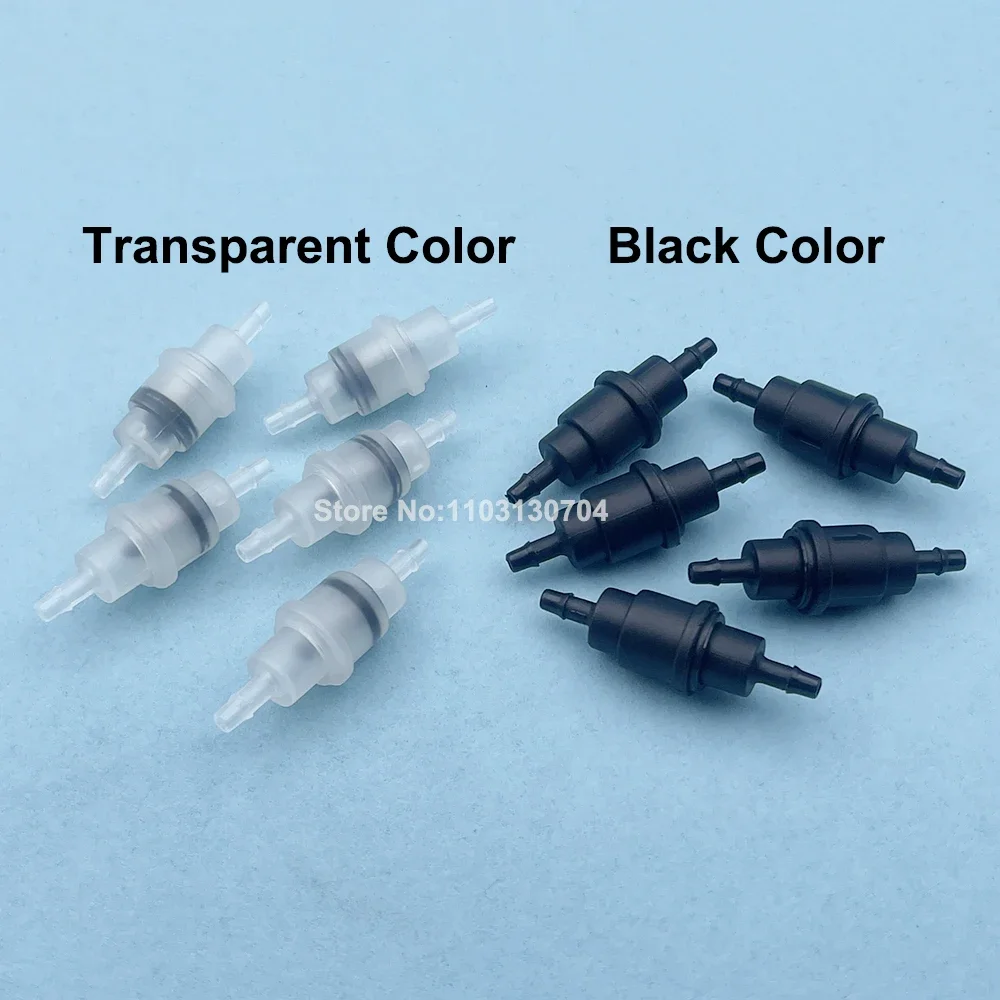 5PCS Eco Solvent UV Ink Tube One Way Valve Plastic Non Return Valve for Roland Mimaki Printer Pipe Backflow Prevention Valves