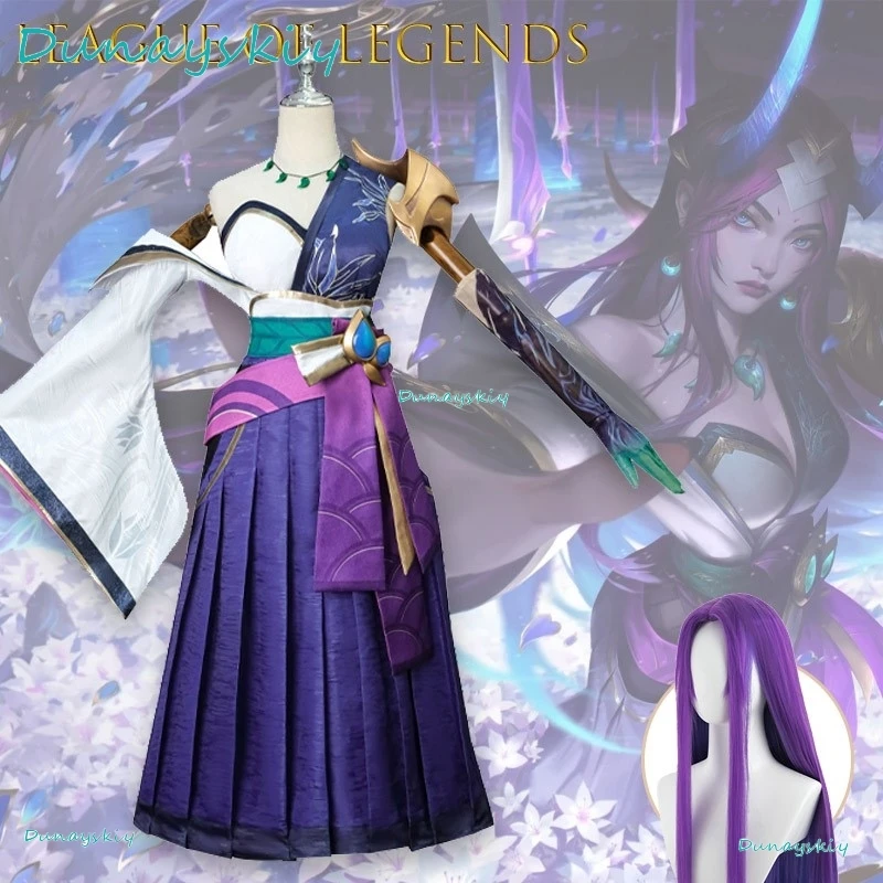 

Yumekiri@League Of Legends LOL Spirit Blossom Irelia Bladesurge Cosplay Costume Full Set Game Roleplay Outfit Halloween Christma