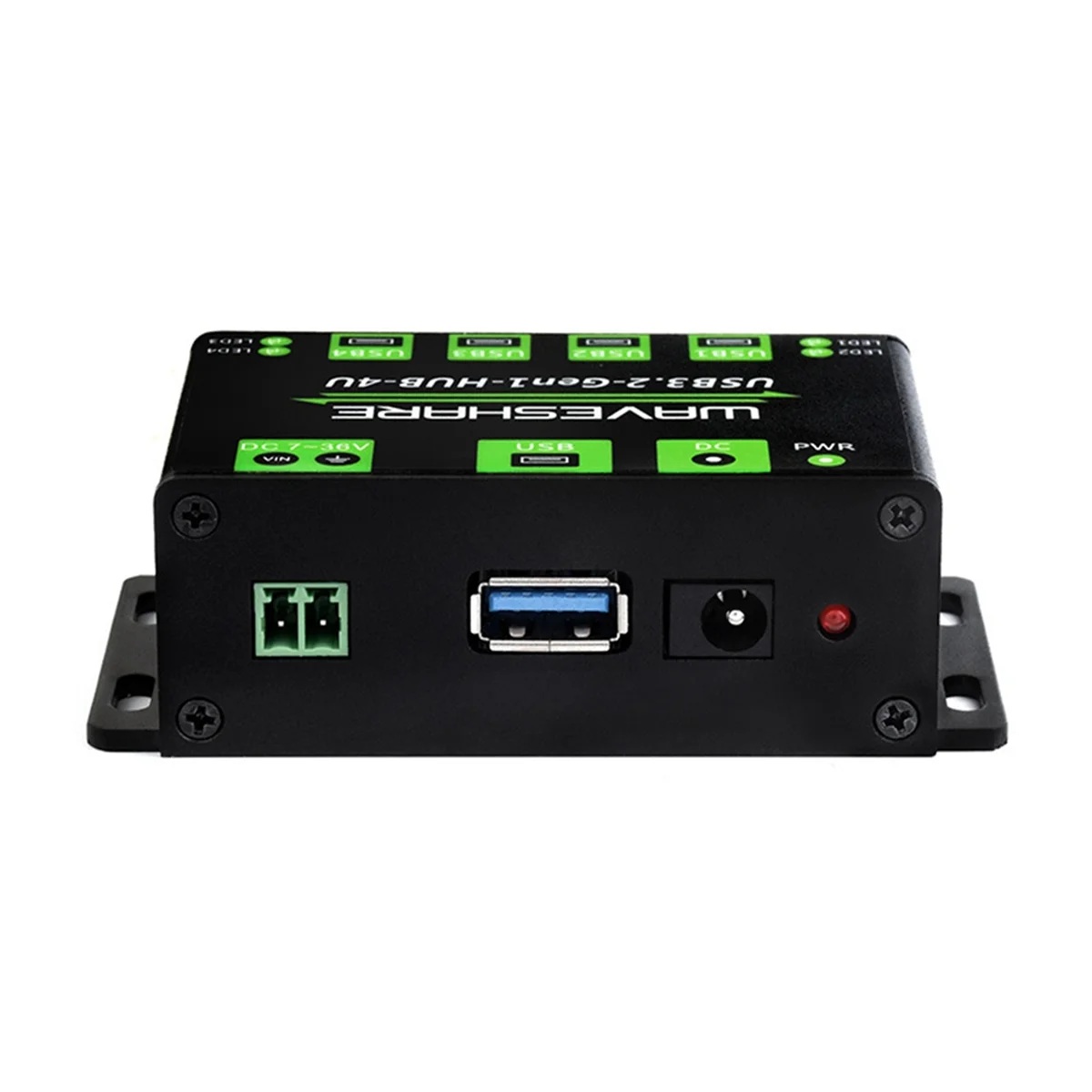 USB3.2 HUB 4U Extended 4-Way USB 3.2Gen1 Interface 5Gbps Industrial Grade HUB Adapter Compatible with MacOS