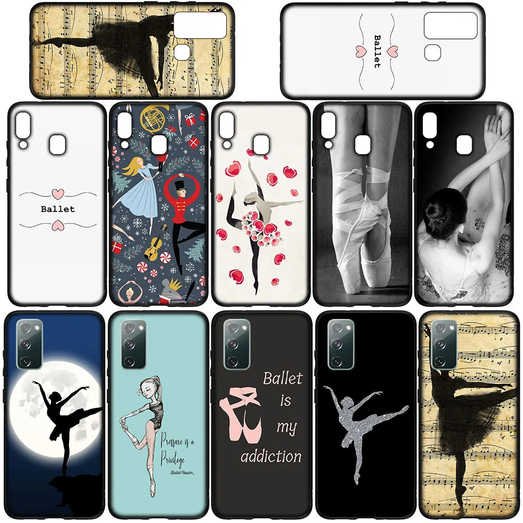 Dance Ballerina Ballet Dancing Casing for Samsung Galaxy S21 S20 Fe S23 S22 Ultra S8 Plus A12 A13 A21S A71 S7 Phone Cover Case