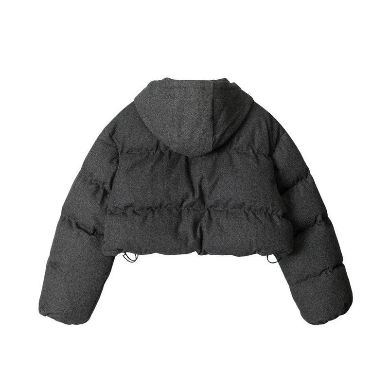 HeyHenry invierno Thiened ort algodón Jaet abrigo de mujer con capucha cálido Sli Cact talla 2025 prendas de vestir exteriores de algodón