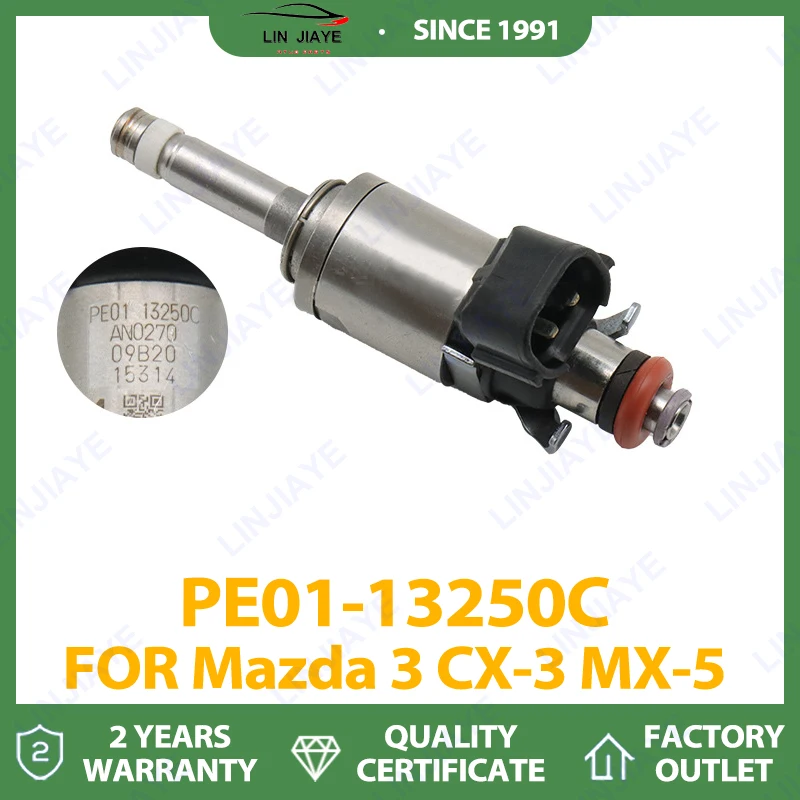 

1/4PCS Fuel Injector PE01-13250C FIt For Mazda 3 CX-3 CX-5 2.0 12-18 PE01-13250B