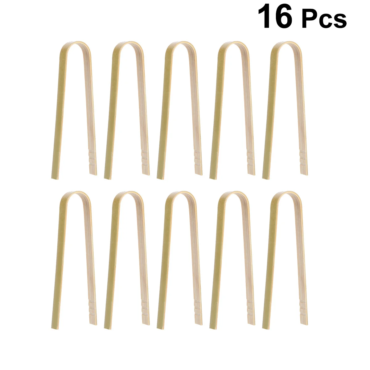 

16Pcs Bamboo Food Clip Anti-Scald 10cm Bread Tongs for Bbq Grilling Serving Kitchen Supplies Bamboo Food Clip