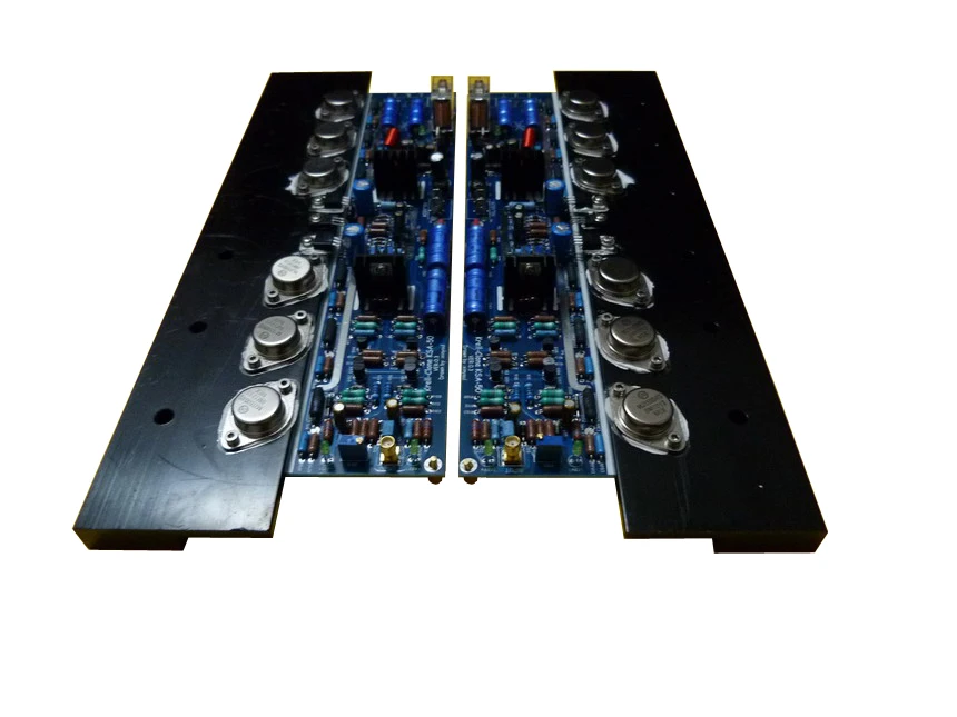 F-006 KSA50 Class A Amplifier Board Dual Mono Two Boards With Speaker Protection Gold Sealing Tube ON MJ15024G/MJ15025G