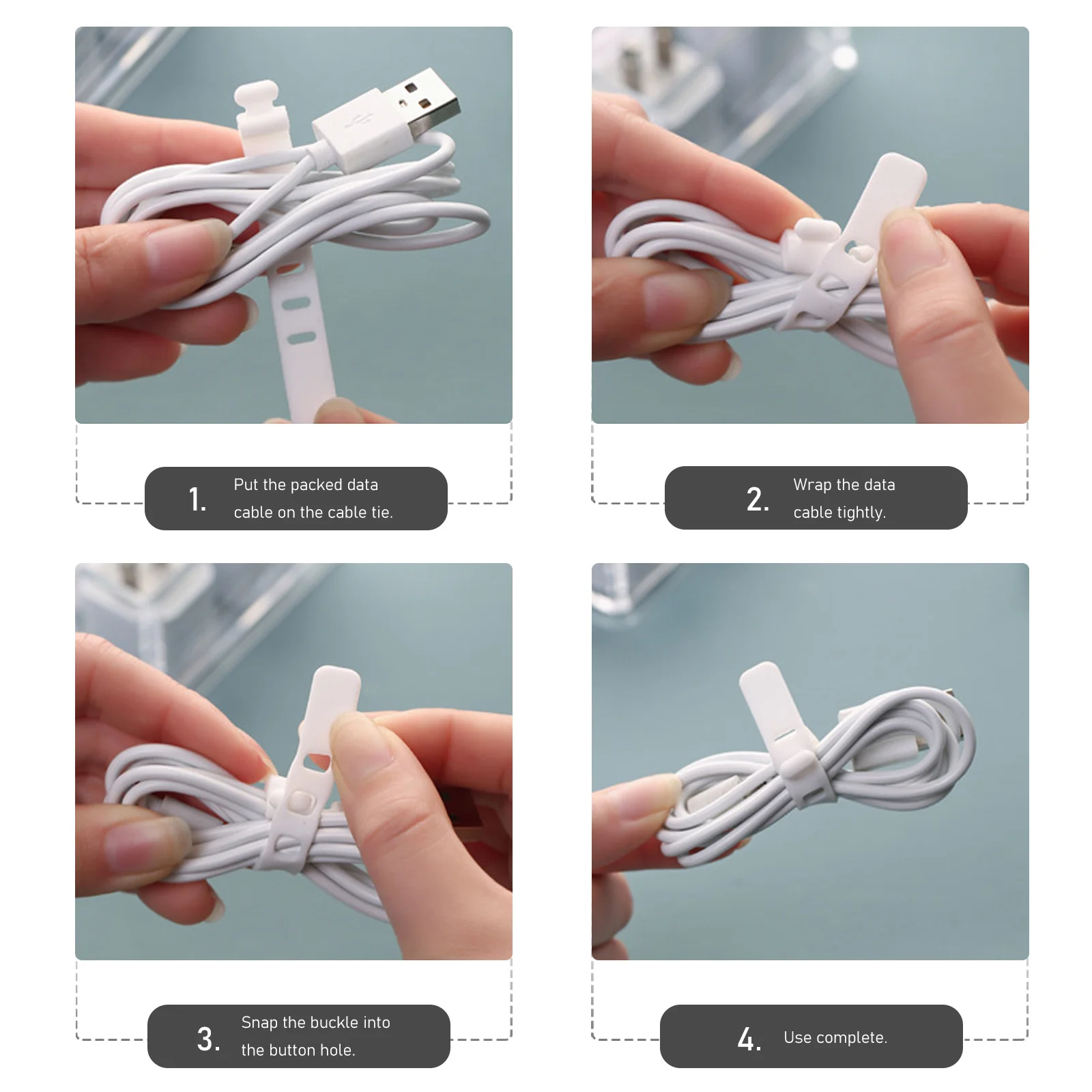 

Cable Organizer Box Dust-Proof Waterproof Plastic Wire Storage Bin For Earphone Data Cables Office Home Use Cord