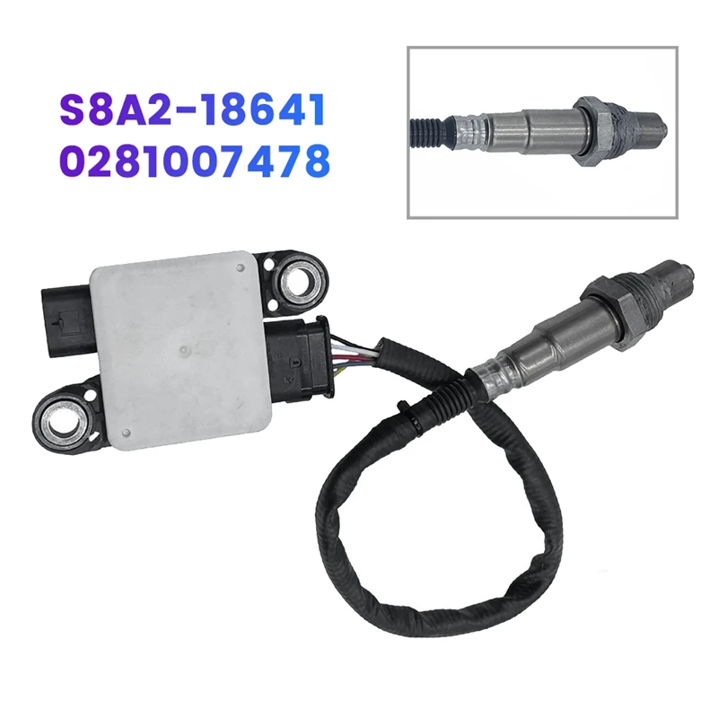 

PM Particulate Matter Sensor S8A2-18641 0281007478 For Hyundai Kia Diesel Exhaust Nitrogen Oxygen Sensor S8A218641 Replacement