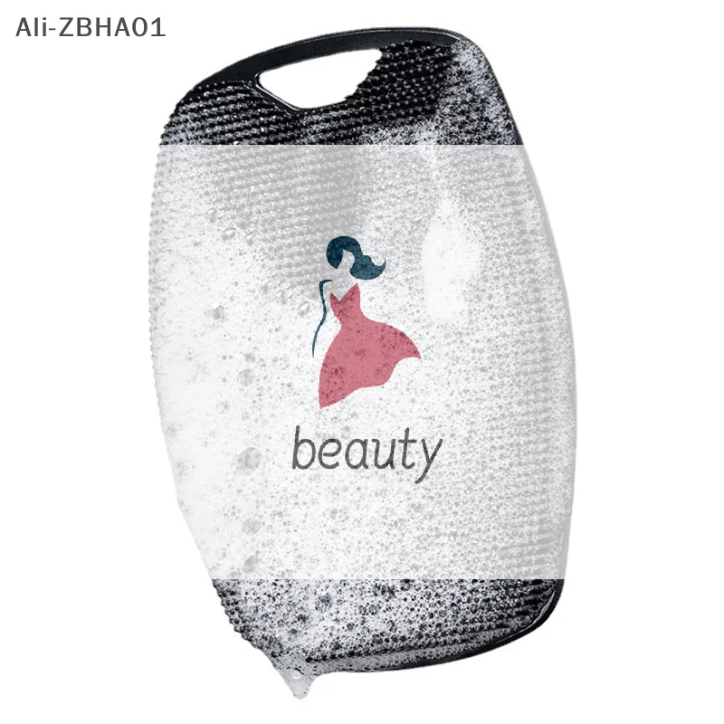 

Щетка для ванны для мужчин, мягкая силиконовая отшелушивающая щетка, очищающее средство, ручной скруббер для очищения тела, душ, нежный массаж