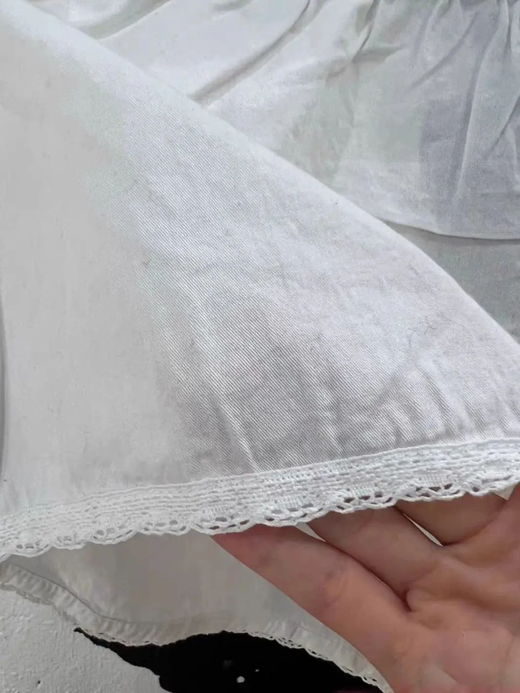 Lace Trim White T-Shirt Shorts Set Women Summer Lace-up Puff Sleeve Blouse+Elastic Waist Short Pants Cotton Sweet 2 Piece Sets