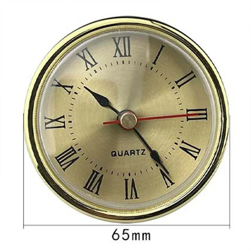 Movement Insert Quartz Clock Retro Roman Numbers Clock Simple Clock Accessories 65MM Aluminum DIY Parts