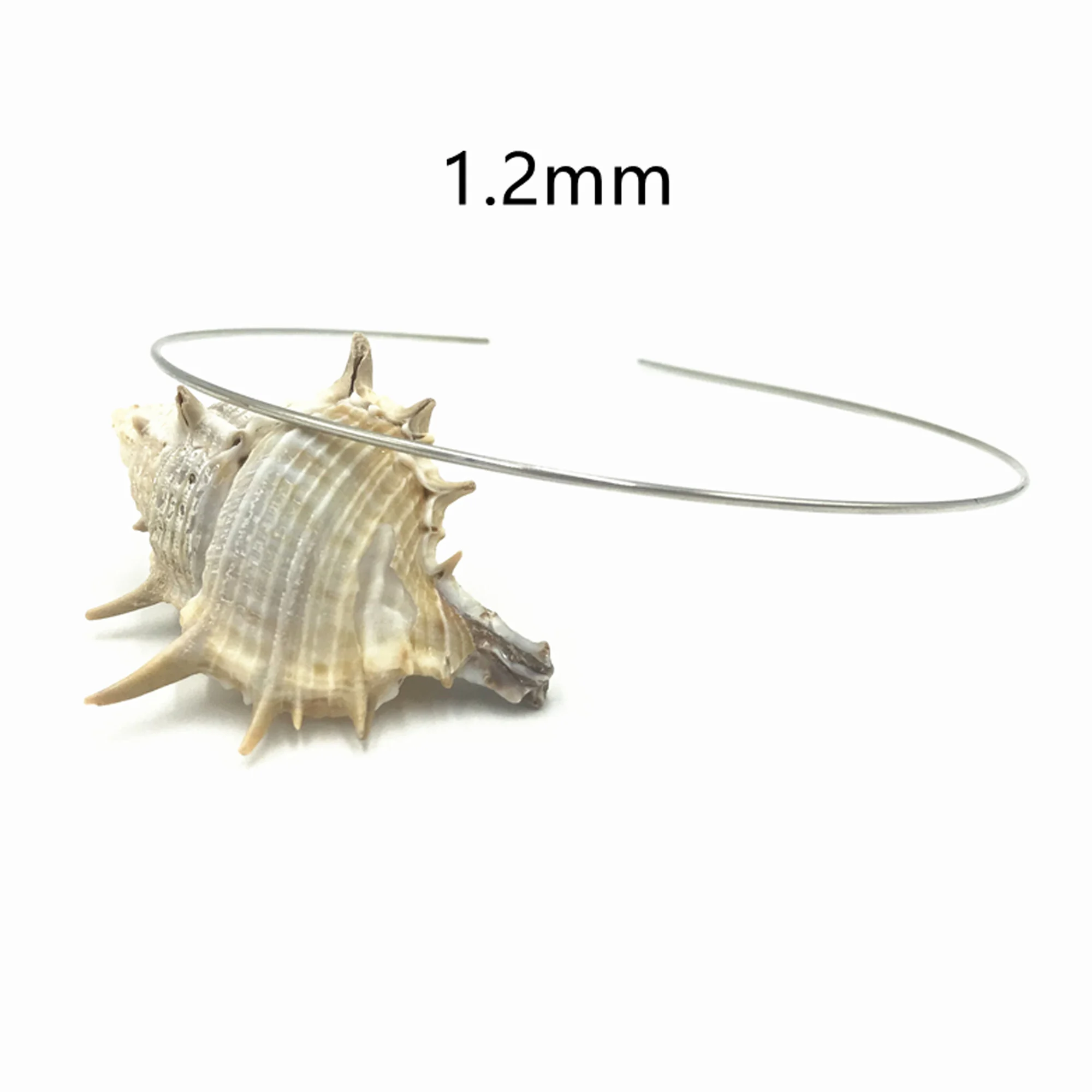 20 Stücke 1,2mm 3mm 5mm 7mm 10mm Metall Haarband Großhandel Gold Silber Schwarz Stirnband für Mädchen Haar Handwerk Haar Hoop Kopfbedeckung – Detail 6