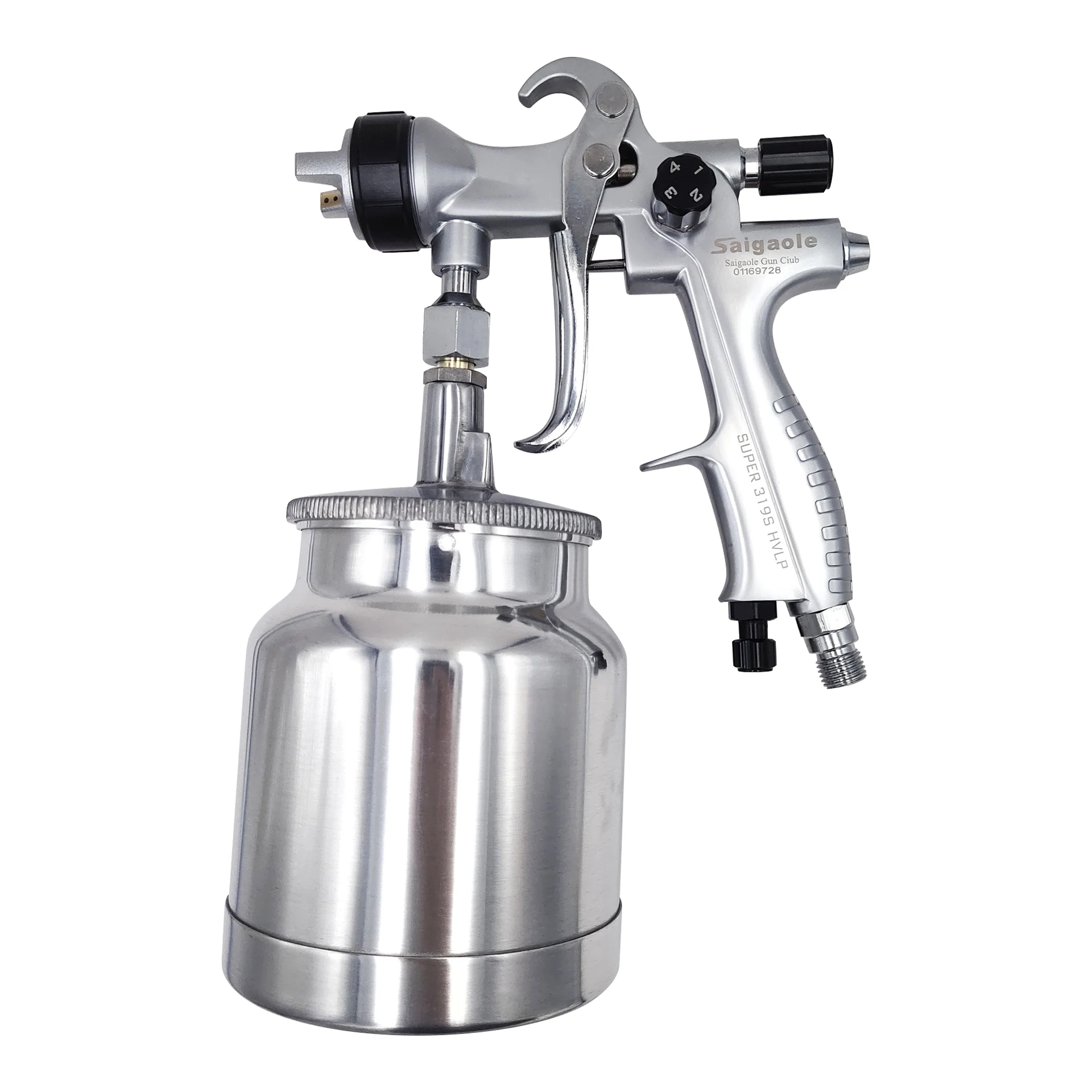 

Saigaole 319 Under Pot Paint Pneumatic Spray Gun High Atomization Automotive Sheet Metal Furniture Finish Paint Spray Gun 750ml