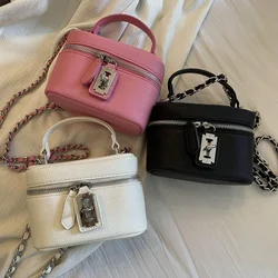 Mini Female Crossbody Bags Coin Purse Fashion PU Shoulder Bag Lock Buckle Handbags Mobile Phone Bag for Women